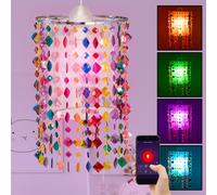 Smart RGB LED Lampe Plafonnier à Suspension Alexa Google Gouvernable pour App