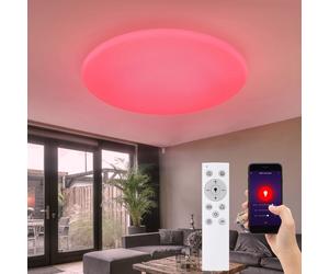 Smart RGB LED plafonnier télécommande lumière du jour effet étoile lampe dimmable app contrôle de téléphone portable Globo 48383-50RGBSH