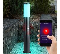 Smart RGB LED Lampadaire Détecteur de mouvement Lampadaire à intensité variable App Commande vocale en kit, ampoules LED RGB incluses