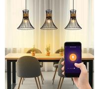 Smart RGB LED Suspendu Couvrir Lampe Dimmable Google App Ess Chambre Alexa Lampe