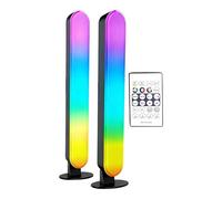 Smart RGB Light Bar - Daul Ambient LED Lighting Set, Color Changing Game Lights, Menimalist Desk Lamp Style | Gamiing Streaming Setup, Content Creator Studio, Bedroom Apartment Decor, Office Desk Mood