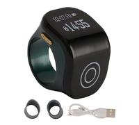 Smart Ring Counter, Adjustable Touch Control Digital Tally Ring with LCD Display Rechargeable Clicker Counter for Finger Tracking, Daily Use Sports Work (Green)