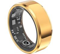 Smart Ring Fitness Tracker Ring pour Femmes Hommes Plusieurs Modes Sportifs Anneaux De Santé avec Moniteur De Sommeil De Fréquence Cardiaque Ip68 Compteur De Pas Étanche Anneau, Gold, 8#