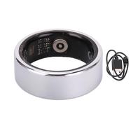 Smart Ring Health Tracker Connexion Bluetooth IP68 Étanche Sommeil Fitness Anneau avec Contrôle Gestuel Comptage des Pas pour Femmes Hommes Argent (Size 12(ID 21.4mm / 0.84in C 67.2mm / 2.65in))
