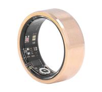 Smart Ring Health Tracker Gold BT Fitness Ring Surveillance du sommeil IP68 Étanche Podomètre Utilisation quotidienne Anneau de santé intelligent pour hommes et femmes (diamètre intérieur 21,5 mm)