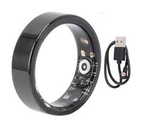 Smart Ring Health Tracker, Suivi du Sommeil, Anneaux de santé Portables, Anneaux de Suivi de la Condition Physique, avec Plusieurs Modes, Noir (Taille 9 (diamètre intérieur 18