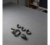 Smart Ring Tasbih Compteur pour Zikr, compteur de prières numérique avec écran de 0,42", tailles réglables 18/20/22 mm, 30 jours de veille, 5,4, anneau de rappel pour musulman (noir)