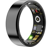 Smart Ring Ultra Light Activity Tracker With Sleep Monitor Micro Usb (Female) To Usb Type C (Male) Sync And Charge Adapter (Black, Us Size#13)
