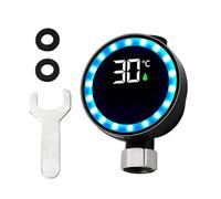 Smart RinseZone HeatGauge Lumineux Moniteur Thermique Scellé Suivi d'hygiène Rapid Warmth Screen Detector Outil précis | Robinet de salle de bain Indicateur de flux d'énergie Portable Étui