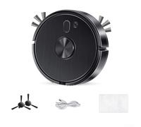 Smart Robot Vacuum Cleaner Auto Charge Collision Sensor(black) | Smart collision sensing, auto sweep vacuum mop, prevents furniture damage, safe navigation