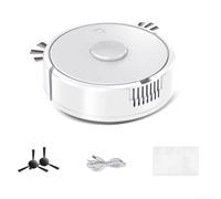 Smart Robot Vacuum Cleaner Auto Charge Collision Sensor(White) | Smart collision sensing, auto sweep vacuum mop, prevents furniture damage, safe navigation
