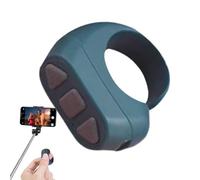 Smart Scroll Ring Controller - Anneau de télécommande sans fil pour appareils mobiles | Anneau rechargeable à trois boutons pour côté mains libres, fermeture de caméra, contrôle vidéo sur téléphones