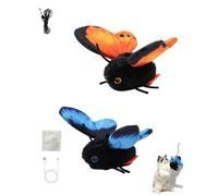 Smart Sensing Flapping Butterfly Toy for Cats Rechargeable Interactive