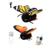Smart Sensing Flapping Butterfly Toy for Cats Rechargeable Interactive