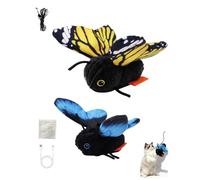 Smart Sensing Flapping Butterfly Toy for Cats Rechargeable Interactive