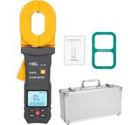 SMART SENSOR Mesureur de terre 0,01-500 Ω - Pince numérique avec LCD & alarme, 500 mémoires, pour l'industrie & la construction