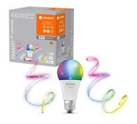 Smart + Set LED Ampoule A60 8,5W E27 RGBW + 2m+1m Rayure Chaud Multicolore App