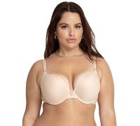 Smart & Sexy Soutien-Gorge Push-up à décolleté Maximal à Armatures, Chamois avec des Ailes de Dentelle, 100A Femme