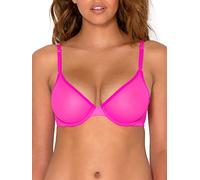 Smart & Sexy Soutien-Gorge en Maille Transparente avec Demi-Armatures pour Femme, 1 pièce ou Lot de 2, 110C