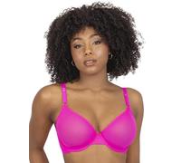 Smart & Sexy Soutien-Gorge en Maille Transparente avec Demi-Armatures pour Femme, 1 pièce ou Lot de 2, 90D (Taille Fabricant:34D)