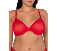 Smart & Sexy Soutien-Gorge Pigeonnant à Armatures en Maille Transparente pour Femme, Crantastic, 110D