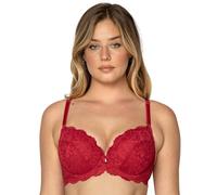 Smart & Sexy Smart and Sexy Soutien-Gorge à Armatures en Dentelle pour Femme, Transparent, Non Non Rouge, 100A