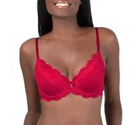 Smart & Sexy Soutien-Gorge Push-up en Dentelle Signature pour Femme, Non Non Rouge, 95 B (Taille Fabricant:36B)