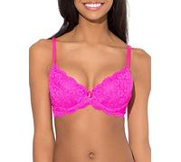 Smart & Sexy Soutien-gorge push-up en dentelle signature pour femme, Rose moyen., 95 C (Taille Fabricant:36C)