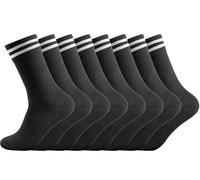 Smart Sir Chaussettes de Sport pour Homme et Femme(lot de 4) Chaussettes Homme Blanches de Tennis,Coton,Confortables et Transpirable