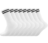 Smart Sir Chaussettes de Sport pour Homme et Femme(lot de 4) Chaussettes Homme Blanches de Tennis,Coton,Confortables et Transpirable