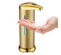 Smart Soap Dispenser - Stainless Steel 20x10.8x7.35cm | Automatic Touchless Sensor Dispenser | Battery Operated Liquid Soap Pump for Kitchen Bathroom Sink Hands Free Hygienic for Home Office Use