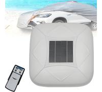 Smart Solar Car Cover with Remote Control & Anti-Theft Alarm | 10s Quick Open, Waterproof & Sunproof Full Exterior Cover - Fits Sedans, SUVs & MPVs(White,2XL)