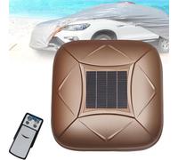 Smart Solar Car Cover with Remote Control & Anti-Theft Alarm | 10s Quick Open, Waterproof & Sunproof Full Exterior Cover - Fits Sedans, SUVs & MPVs(Gold,YXXL)