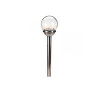 Smart Solar Lot de 4 lampes LED en forme de luciole sur piquet - Pour allée, jardin, 46 cm x 10 cm, opale irisée