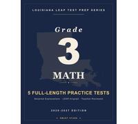Smart Stars LEAP Louisiana Grade 3 Math: 5 Practice Tests with Detailed Answer Explanations