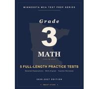 Smart Stars MCA Minnesota Grade 3 Math: 5 Practice Tests with Detailed Answer Explanations