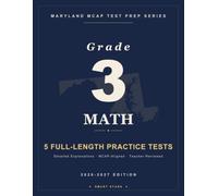 Smart Stars MCAP Maryland Grade 3 Math: 5 Practice Tests with Detailed Answer Explanations