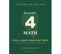 Smart Stars Nevada Smarter Balanced SBAC Grade 4 Math: 5 Practice Tests with Detailed Answer Explanations