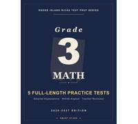 Smart Stars Rhode Island RICAS Grade 3 Math: 5 Practice Tests with Detailed Answer Explanations