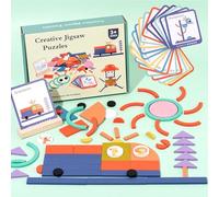 Smart Sticks - Ensemble De Puzzle en Forme De Bois, Kit D'activités De Casse-Tête, Constructeur De Logique Créative, Défi De Modèle D'apprentissage Précoce, Jeu De Pensée Cognitive, Jouet Interactif D