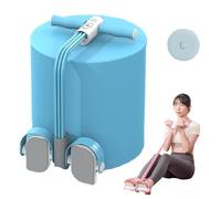 Smart Stirrup Puller, 6 Tubes Sit Up Exercise Equipment, Strength Training Sit Up Puller Resistance Band with Anti-Slip Pedal for Arm, Leg and Abdominal Muscle Shaping (Blue)