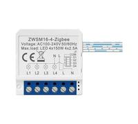Smart Switch Module ZigBee Avatto ZWSM16-W4 TUYA