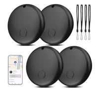 Smart Tag Android Lot de 4 localisateurs de clés compatibles avec l'application Google « Find My Device » (Android uniquement) Traceur Bluetooth pour valises, sacs à dos, portefeuilles et sacs
