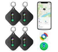 Smart Tag Localisateur de Clés Compatible avec iOS Find My App ou Android Find Hub App Traceur Tag IP67 Étanche CR2032 Batterie Remplaçable Bluetooth Tracker Finder pour Clés Sacs Valises Portefeuille