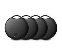 Smart Tags - Lot de 4 traqueurs Bluetooth compatibles avec l'application Apple Find My (iOS uniquement), localisateur de clés et localisateur d'articles pour bagages, sac à dos, valises, batterie