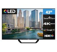 Smart Tech QLED 43QG06V2 Téléviseur Google TV HDR avec résolution 4K UHD, Bluetooth et Triple Tuner, Smart TV 43QG06V2 (2026)