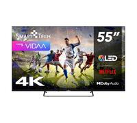 Smart Tech QLED 55QV02K Téléviseur Intelligent VIDAA HDR avec résolution 4K UHD, Bluetooth et Triple Tuner, 55QV02K (2026)