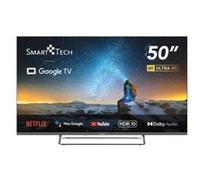 Smart Tech TV 4K UHD 50 (127cm) 50UG02V, Smart TV Google TV, HDMI, USB, HEVC, Dolby Audio, HDR 10, CHROMESCAST, Google Assistant Noir G