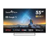 SMART TECH TV 4K UHD 55" (139 cm) 55UG02V, Smart TV Google TV, HDMI, USB, HEVC, Dolby Audio, HDR 10, CHROMESCAST, Google Assistant
