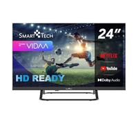 Smarttech TV LED 24" 24HV02V Smart TV VIDAA HD 60 cm - Netflix, Prime Video, Disney+, 3xHDMI, 2xUSB